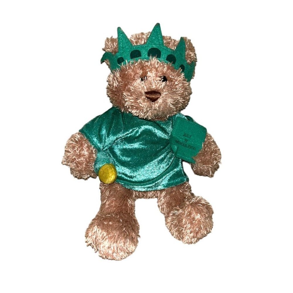 Gund Statue of Liberty Museum Store Teddy Bear Stuffed Animal Plush 11"